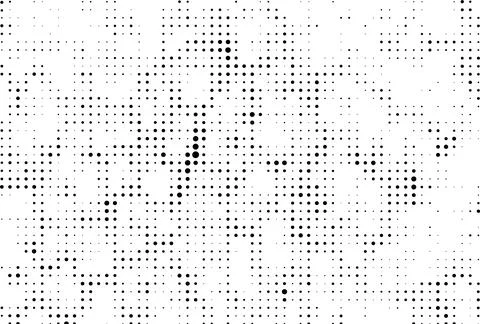 A white and black halftone pattern for design extra effect, grunge dots effect Stock Illustration