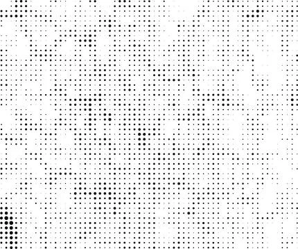 A white and black halftone pattern for design extra effect, grunge dots effect Stock Illustration