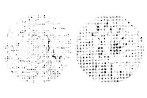 A white and black halftone pattern for design extra effect, grunge dots effect Stock Illustration