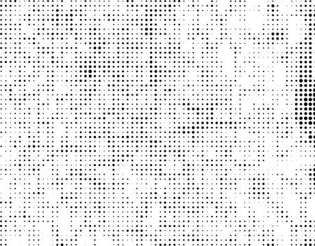 A white and black halftone pattern for design extra effect, grunge dots effect Stock Illustration