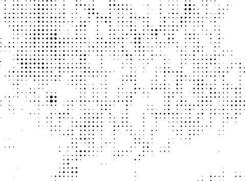 A white and black halftone pattern for design extra effect, grunge dots effect Stock Illustration