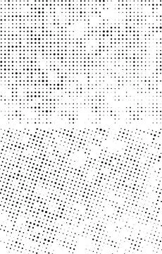 A white and black halftone pattern for design extra effect, grunge dots effect Stock Illustration