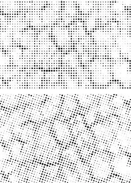 A white and black halftone pattern for design extra effect, grunge dots effect Stock Illustration