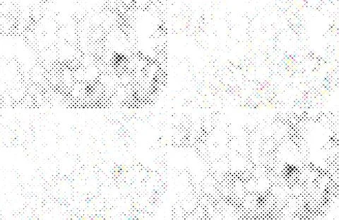A white and black halftone pattern for design extra effect, grunge dots effect Stock Illustration