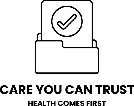 A white and black image of a folder with a check mark on it Stock Illustration