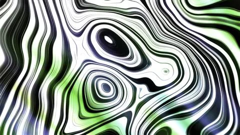 White and black patterns. Motion-large liquid circles that make up spots in the Stock Illustration