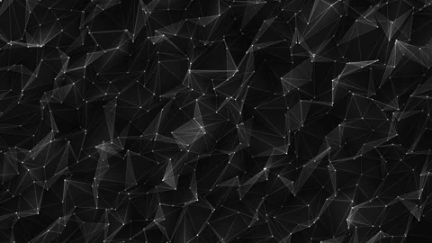White and black plexus movement of three dimension, abstract technology 動画素材 263008547