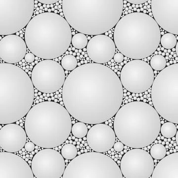 White and black seamless pattern - square texture with bubbles. geometric mod イラスト素材