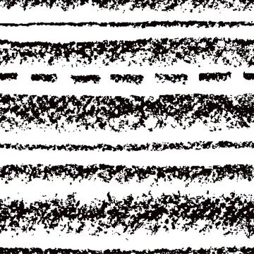 White and black seamless pattern with grunge wax crayon  artistic strokes Stock Illustration