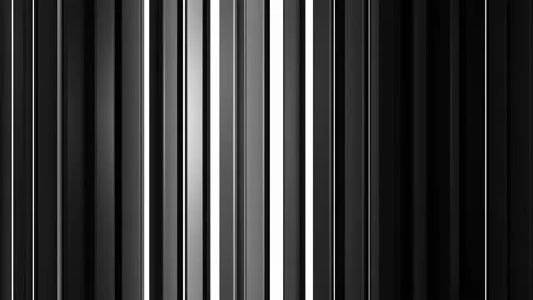 White and black vertical bars seamless loop 3D render animation Stock Footage 101330459