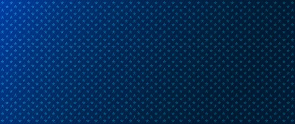 White and blue background with white stars. with empty, blank, copy space, .. Stock Illustration