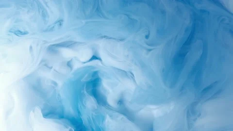 White and Blue cloud abstract ink mixed in water. Stock Footage 146323676