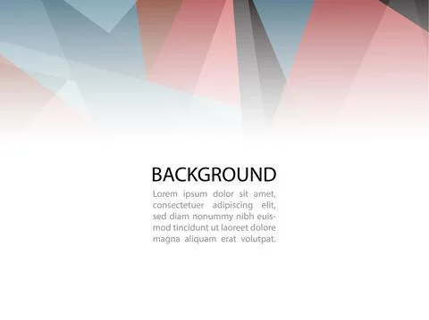 White and blue polygon or low poly vector technology business concept backgro Stock Illustration