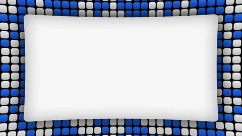 White and blue rectangles frame animated background Stock Footage 121566422