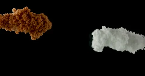White And Brown Paint Mix In Water Stock Footage 170786717