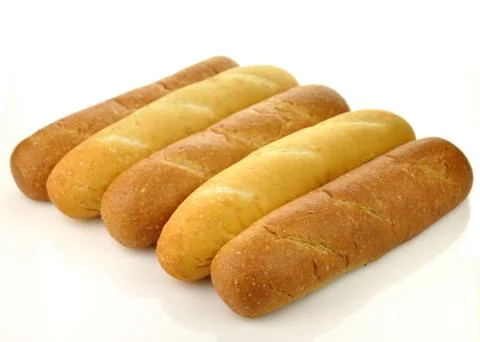 White and dark loaf of bread Stock Photos