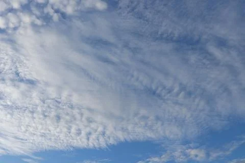 White and fluffy clouds. Stock Photos