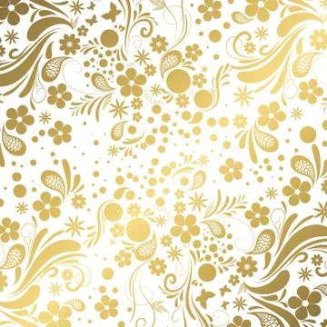 White and Gold background Stock Illustration