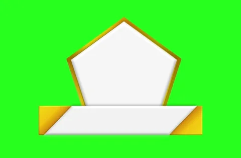 White and Gold Envelope Text Box Banner Stock Footage 332728701