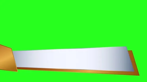 White and Gold Lower Third Animation Stock Footage 332724572