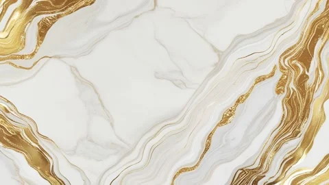 White and Gold marble texture for tile wallpaper luxurious background Stock Footage 292990566