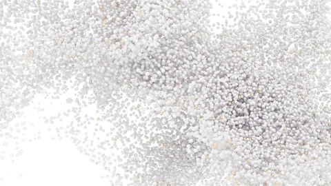 White and Golden Particles Background FullHD Stock Footage 186512550