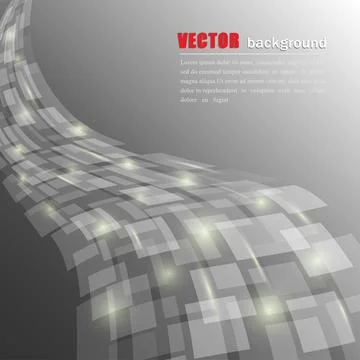 White and gray abstract background with glitter light Stock Illustration