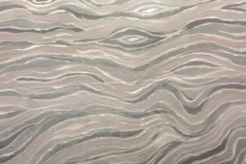White and gray abstract wave pattern. Oil paint texture. Illustrazione stock