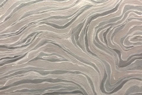 White and gray abstract wave pattern. Oil paint texture. Stock Illustration