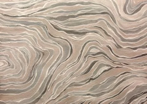 White and gray abstract wave pattern. Oil paint texture. Stock Illustration
