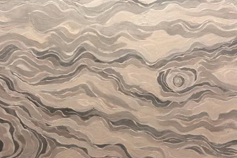White and gray abstract wave pattern. Oil paint texture. Illustrazione stock