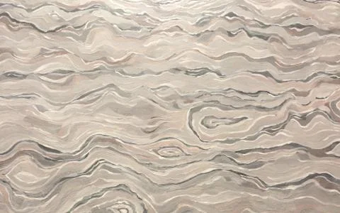 White and gray abstract wave pattern. Oil paint texture. Illustrazione stock