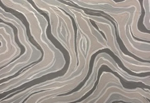 White and gray abstract wave pattern. Oil paint texture. 스톡 일러스트