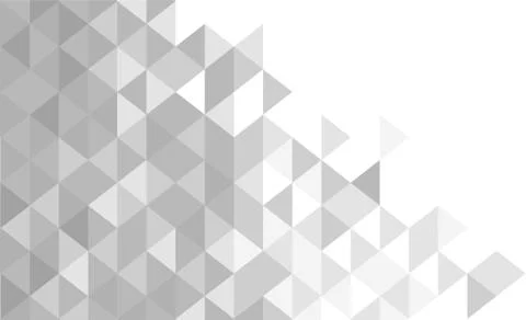 White and gray background. Geometric style. Mesh of triangles. Mosaic template Stock Illustration