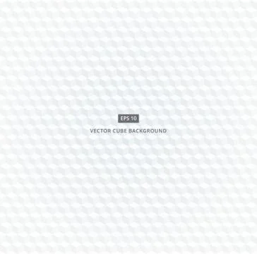 White and gray cubes seamless pattern background Stock Illustration