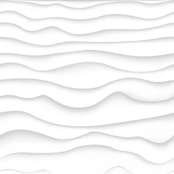 White and gray curve gradient texture. Simple wavy pattern. Vector creative wave Stock Illustration