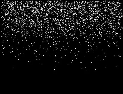 White and gray dots falling from sky Stock Illustration