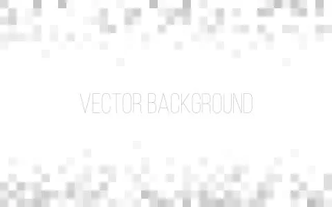 White and gray geometric texture. Abstract background. Square pixel mosaic Stock Illustration
