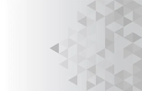 White and gray gradient background. Geometric style. Mesh of triangles. Mosaic Stock Illustration