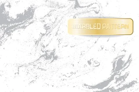 White and gray marble pattern. Light marbling texture. Decorative marbled Stock Illustration