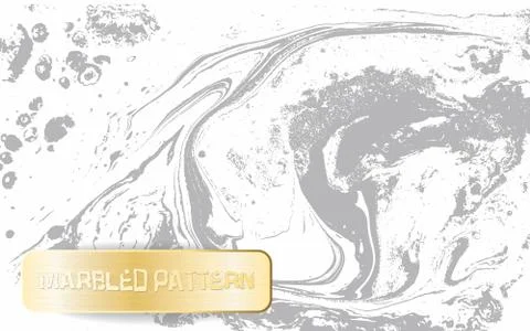 White and gray marble pattern. Light marbling texture. Decorative marbled イラスト素材