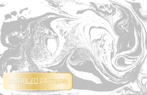 White and gray marble pattern. Light marbling texture. Decorative marbled Illustrazione stock