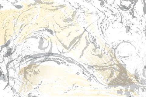 White and gray marble texture. Gold marbled pattern. Light vector surface. Stock Illustration