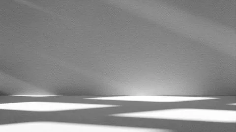 White and gray studio background.Clean room.3D image. Stock Illustration