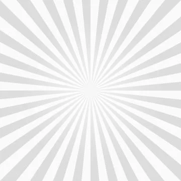 White and gray sunburst pattern background Stock Illustration
