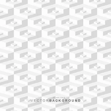 White and gray tile decorative seamless hexagonal texture. Geometric polygonal Иллюстрация