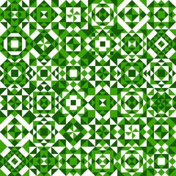 White and green ceramic tile pattern background イラスト素材