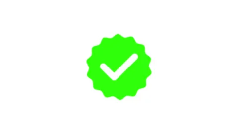 White and Green check mark, sign of approved and success animation Stock Footage 320948294