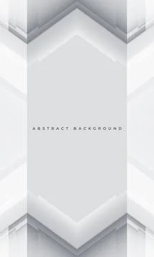 White and grey 3D technology abstract vertical cover background with arrows Stock Illustration