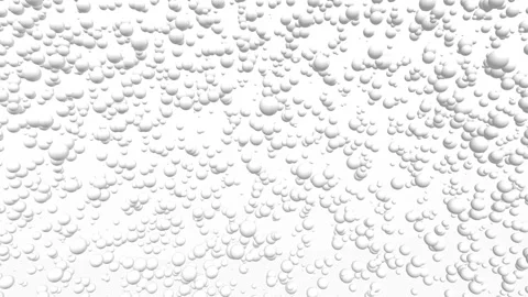 White and Grey Bubbles Rising on Soft Background – Abstract Motion Stock-Footage 332711907